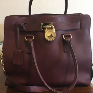 Large Michael Kors Hamilton Saffiano Tote Bag